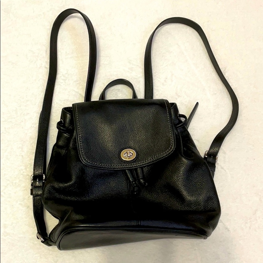 Brand New Black Mini COACH Backpack